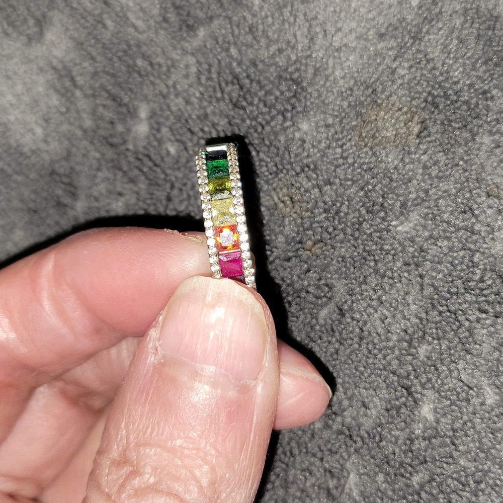 Rainbow gem ring